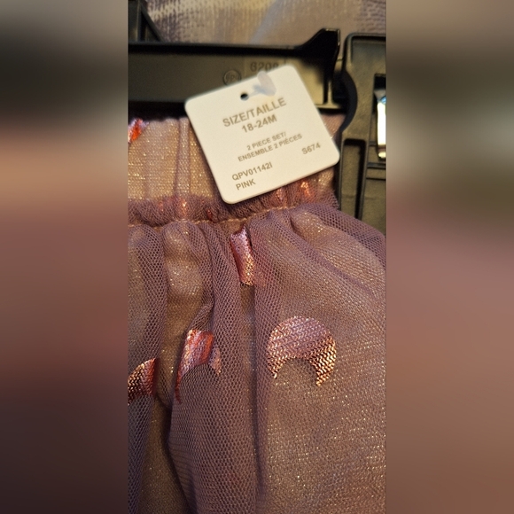 NWT Infant Girl Two Piece Set by peek Pink Special Event Dressy Sz 18-24 mos - Picture 7 of 8